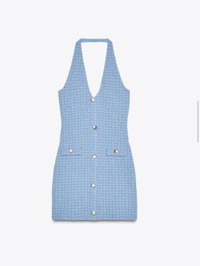 zara sequin houndstooth dress Zara Houndstooth Embroidered Sequined Shift Dress Size Small